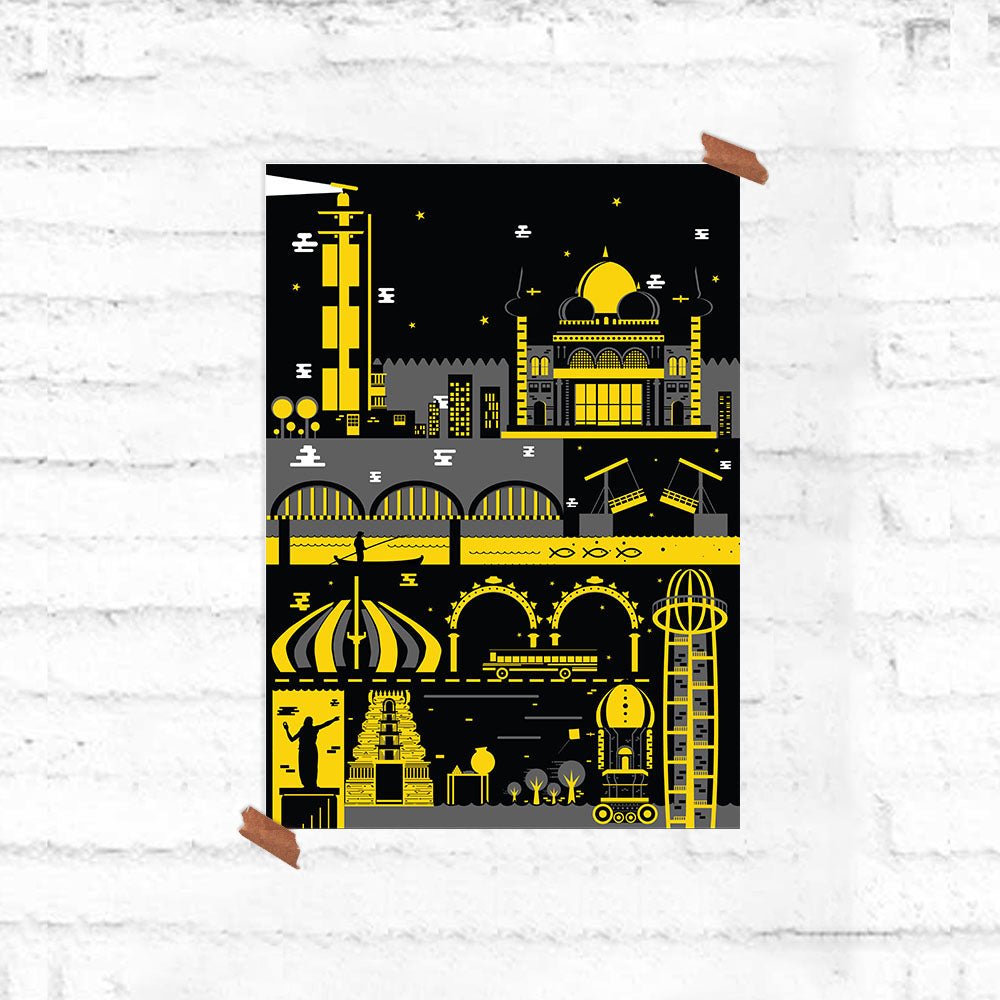 Madras Monuments Poster - Fully Filmy - MadrascartFully Filmy