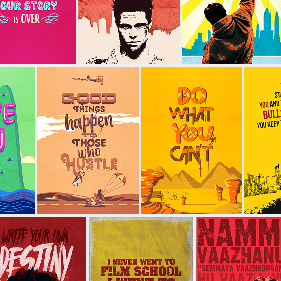 MOTIVATIONAL POSTER KIT - Fully Filmy