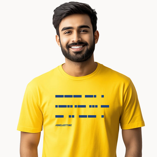One Last Time T-Shirt (Yellow Edition) - Fully Filmy - MadrascartFully Filmy