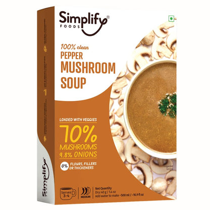 Pepper Mushroom Soup 75g (2Packs) - Simplify - MadrascartChutnefy