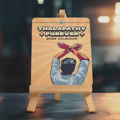 Thalapathy Forever 2025 - Desk Calendar - Fully Filmy