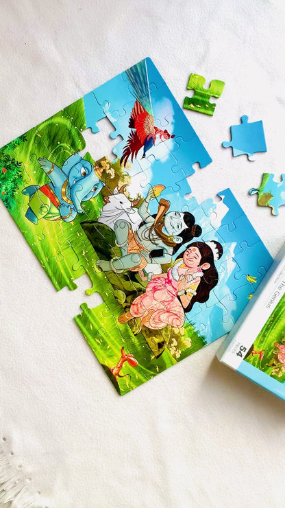Puzzle - Ganesha - 54 pieces - 2D Jigsaw puzzle - Aurva World