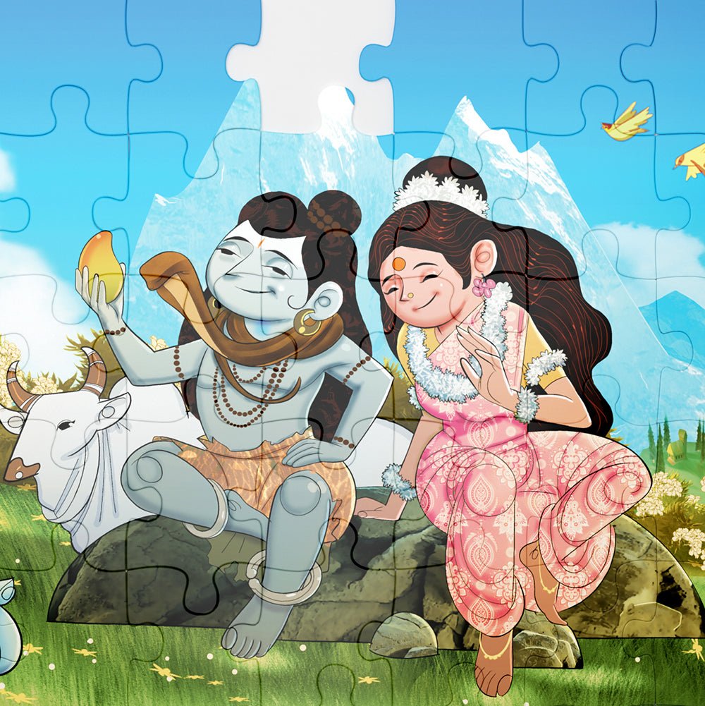 Puzzle - Ganesha - 54 pieces - 2D Jigsaw puzzle - Aurva World - MadrascartAurva World