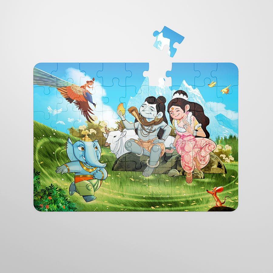 Puzzle - Ganesha - 54 pieces - 2D Jigsaw puzzle - Aurva World - MadrascartAurva World