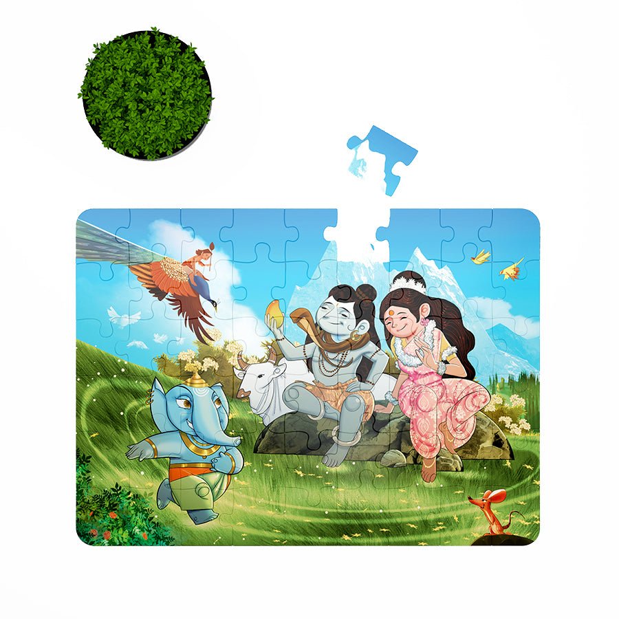 Puzzle - Ganesha - 54 pieces - 2D Jigsaw puzzle - Aurva World - MadrascartAurva World