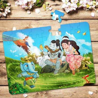 Puzzle - Ganesha - 54 pieces - 2D Jigsaw puzzle - Aurva World - MadrascartAurva World