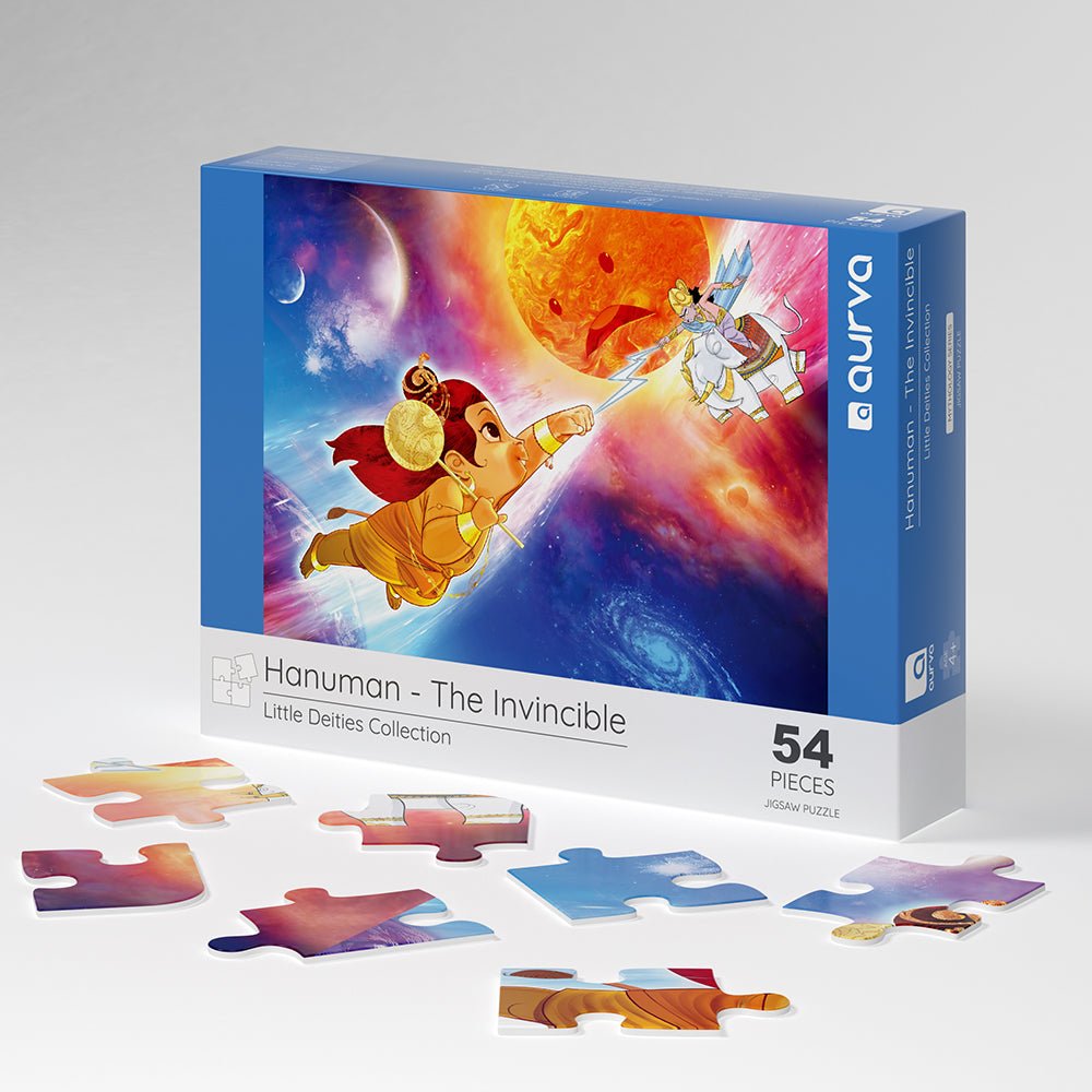 Puzzle - Hanuman - 54 pieces - 2D Jigsaw puzzle - Aurva World - MadrascartAurva World