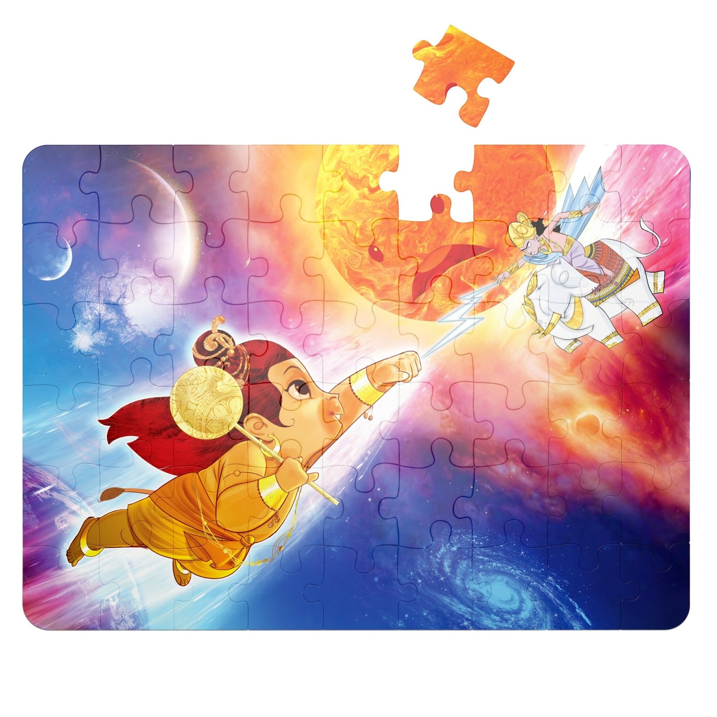 Puzzle - Hanuman - 54 pieces - 2D Jigsaw puzzle - Aurva World - MadrascartAurva World