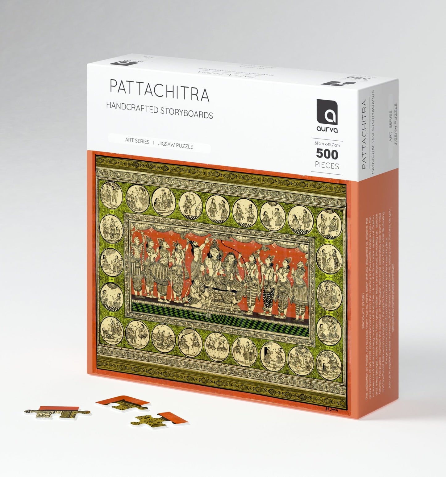 Puzzle - Pattachithra - 500 pieces - 2D Jigsaw puzzle - Aurva World - MadrascartAurva World