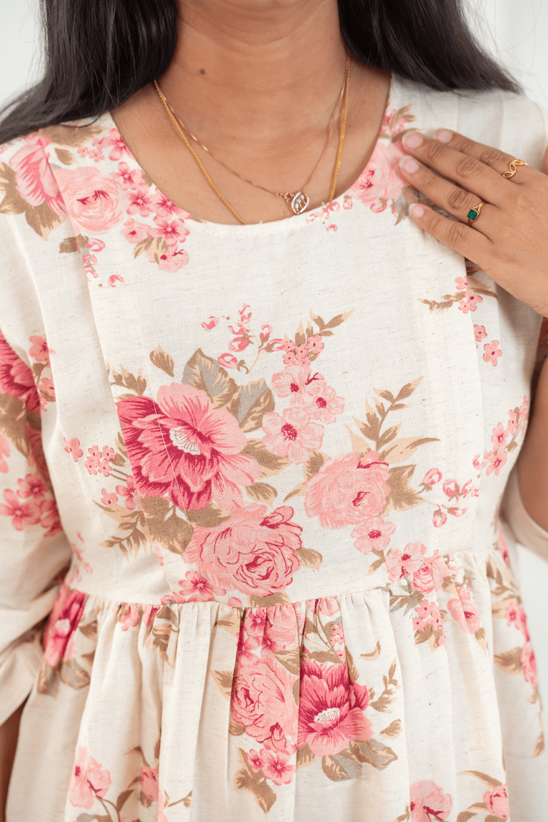 Regal Rose Feeding Dress - Putchi - MadrascartPutchi