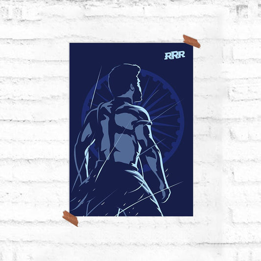RRR Water Pose Poster - Fully Filmy - MadrascartFully Filmy