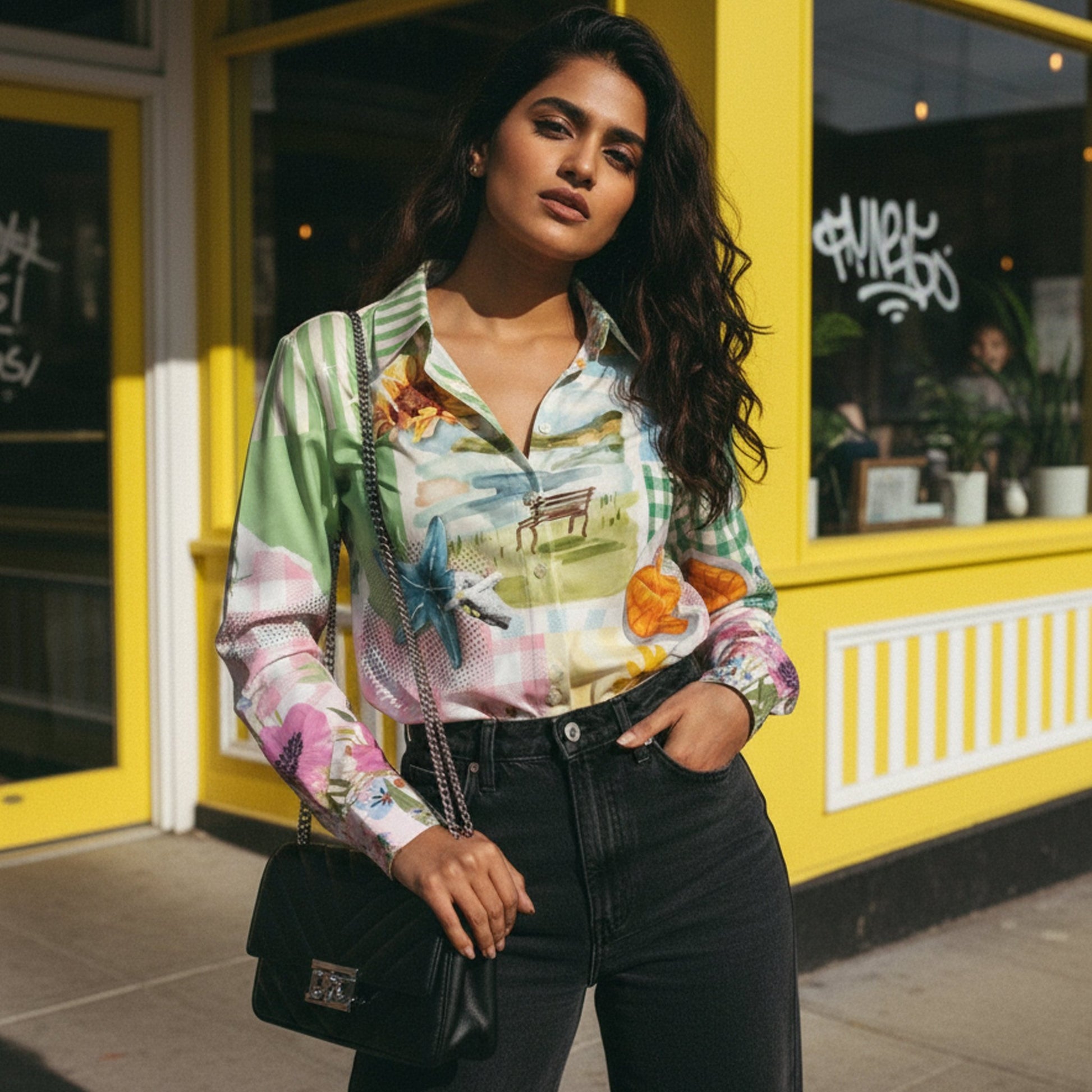 Scrapbook Women's Shirt - Fully Filmy - MadrascartFully Filmy