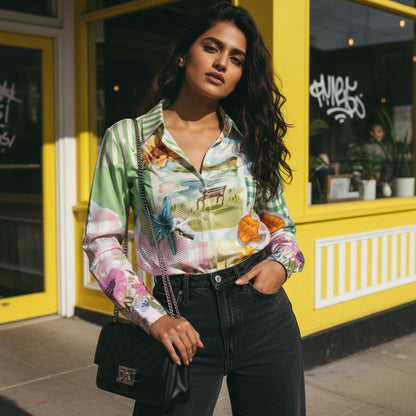 Scrapbook Women's Shirt - Fully Filmy - MadrascartFully Filmy