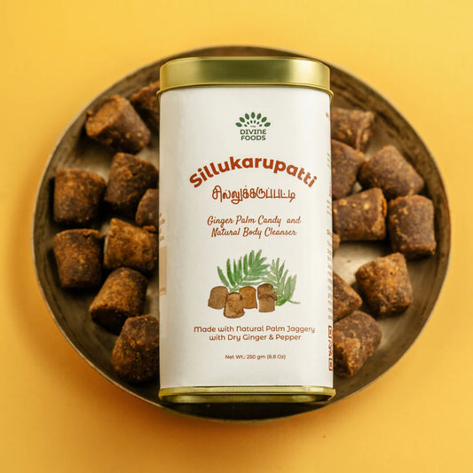 Sillukarupatti (Ginger Palm Jaggery) 250gm - The Divine Foods