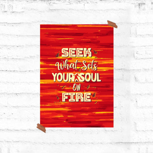 Soul on Fire Motivational Poster - Fully Filmy - MadrascartFully Filmy