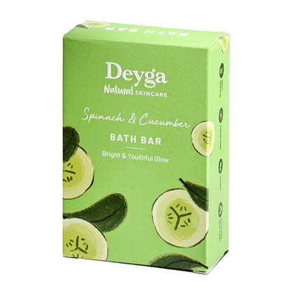 Handmade Organic Soap | Spinach & Cucumber Bath Bar | Minimize Pores | Repairs Dry Skin - Deyga Natural Skincare