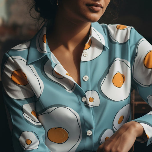 Sunny Side Up Women's Shirt - Fully Filmy - MadrascartFully Filmy