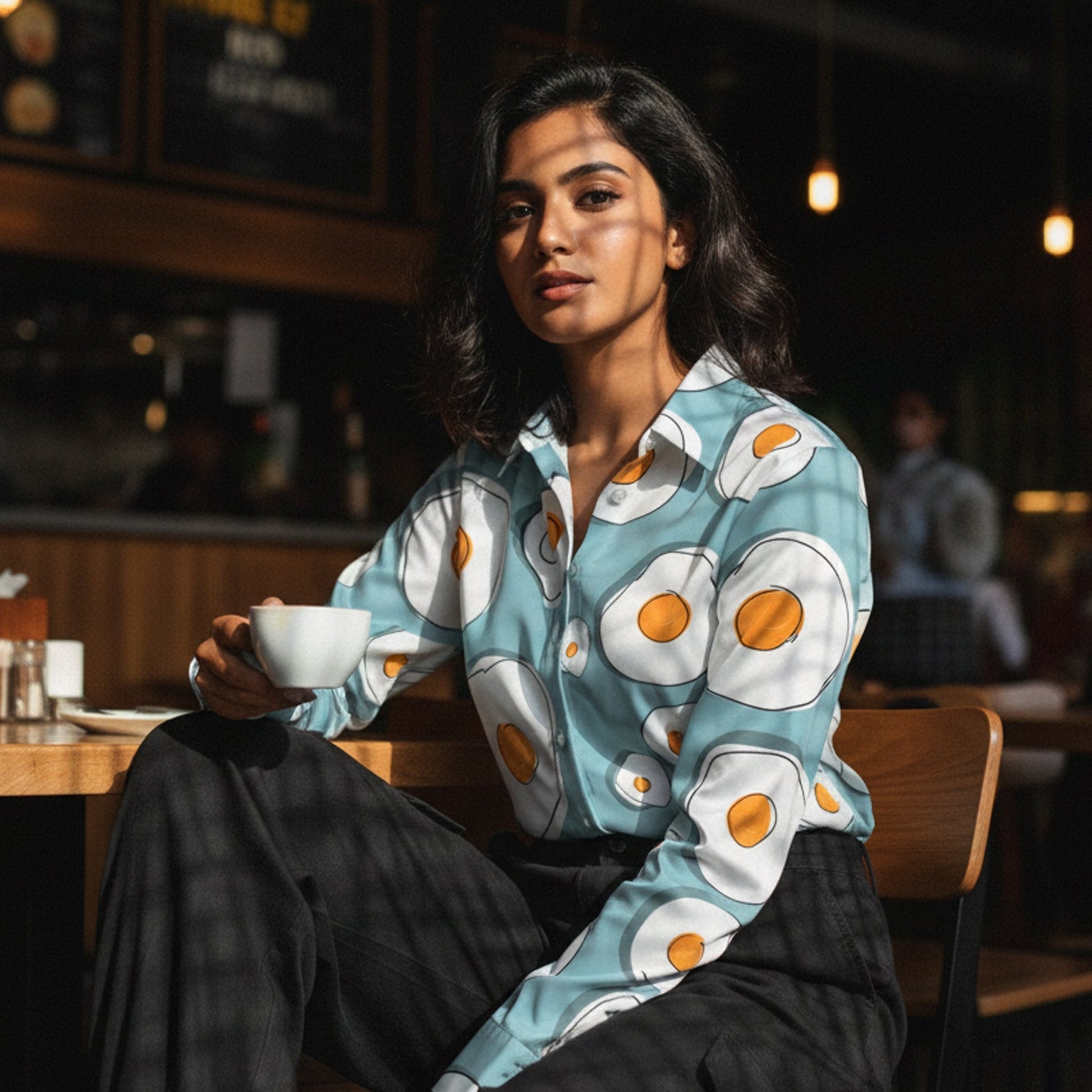 Sunny Side Up Women's Shirt - Fully Filmy - MadrascartFully Filmy