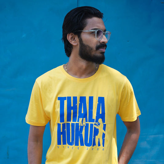 Thala Ka Hukum T-Shirt (Yellow Edition) - Fully Filmy - MadrascartFully Filmy
