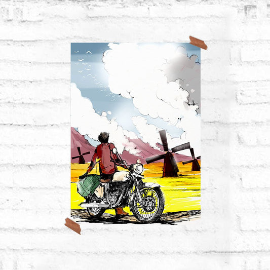 The Biker's Delight - Travel Poster - Fully Filmy - MadrascartFully Filmy
