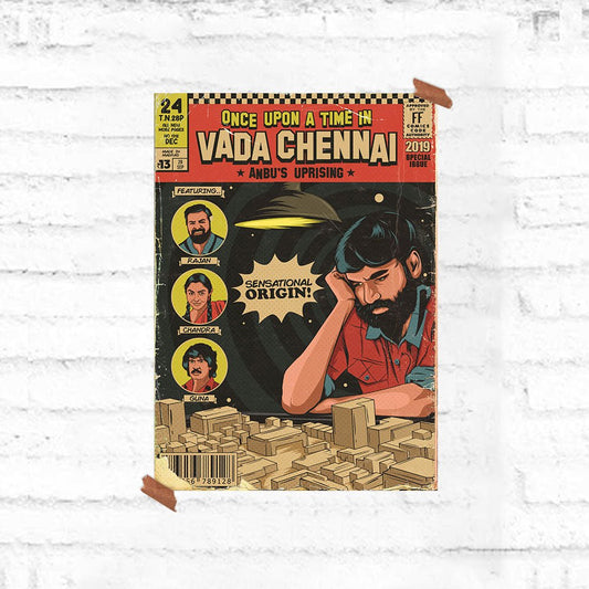 Vada Chennai - Comics Poster - Fully Filmy - MadrascartFully Filmy