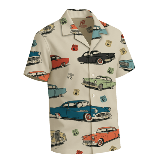 Vintage Cars Men's Shirt - Fully Filmy - MadrascartFully Filmy