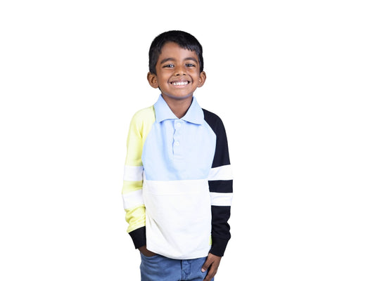 Yellow Hand Boy's Polo - Watermelon Boys - MadrascartWatermelon Boys