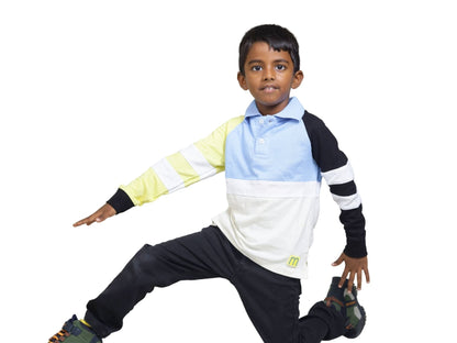 Yellow Hand Boy's Polo - Watermelon Boys - MadrascartWatermelon Boys