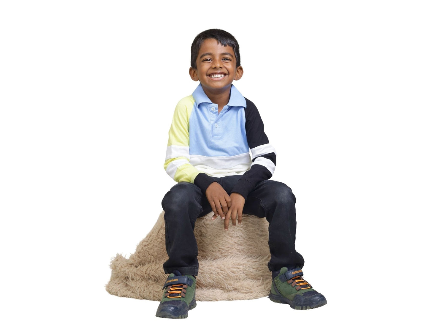 Yellow Hand Boy's Polo - Watermelon Boys - MadrascartWatermelon Boys