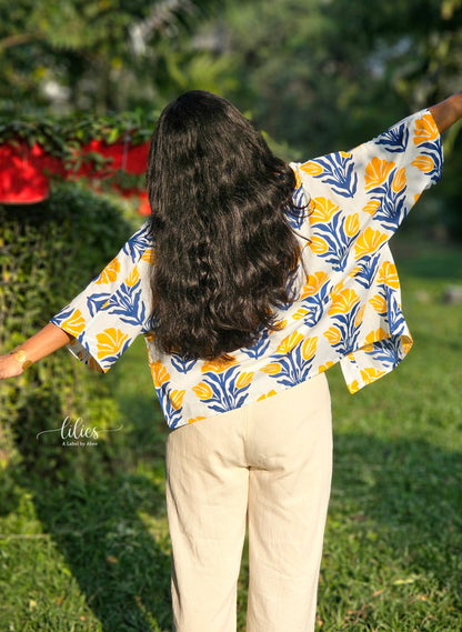 Aurora Bloom Kimono Coat - Lilies